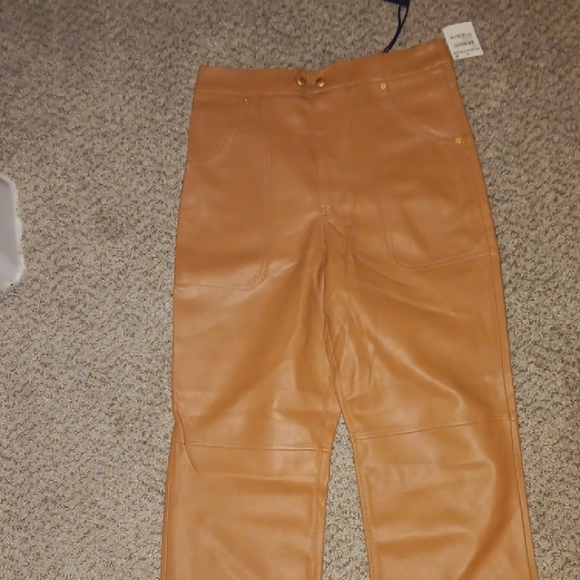 Blank NYC Pants - Blank NYC Camel Leather Pants